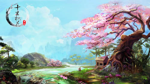 三生三世十里桃花十里桃林如画