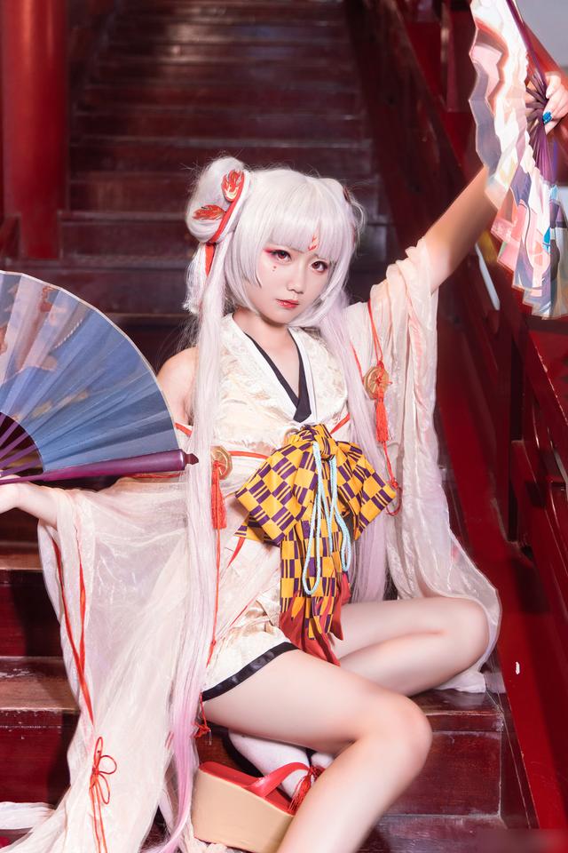 三组国人妹子COS的手游《阴阳师》角色不知火!颜值很高的作品