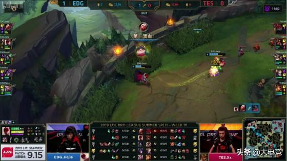 LOL-LPL:Knight9飞机爆炸伤害带队翻盘 TES 2:1战胜EDG