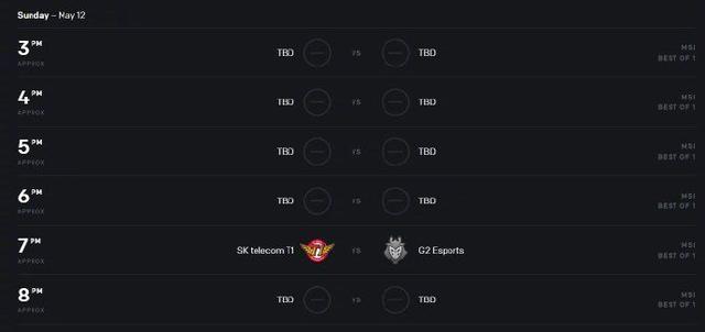 lol英雄联盟2019季中赛msi:赛程表/时间/参赛队伍/直播地址