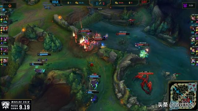 LOL：HKA错失好局世界赛一胜难求，GRF盖伦猫咪3打5轻松取胜