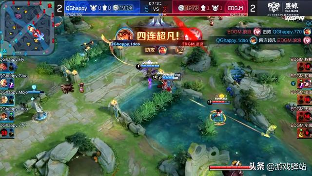 王者荣耀:东部强强对决,QG酣战五局击败EDGM,妖刀二哈四连超凡