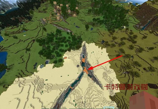 我的世界:恐怖的种子,出生有4个僵尸村庄,露天要塞和刷怪笼