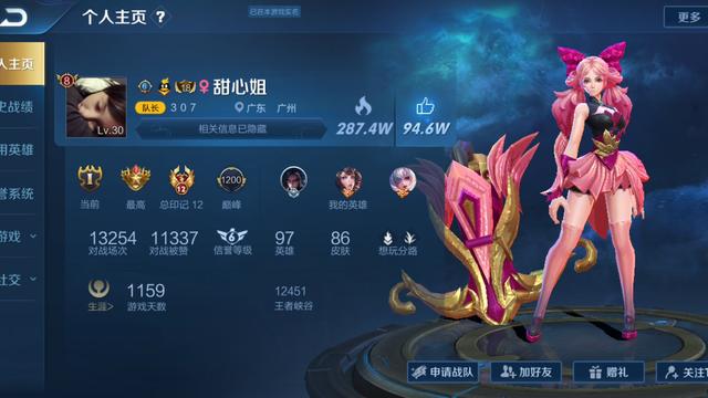 王者荣耀:最神秘女玩家!玩了3000场还能100%胜率