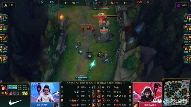 LOL：新军ES首秀先下一城，无情铁男一夫当关万夫莫开