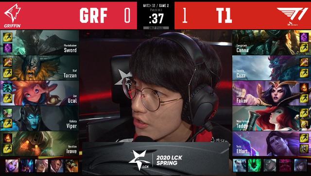英雄同盟:T1世人合营天衣无缝,成功零封GRF,冲到联赛榜首