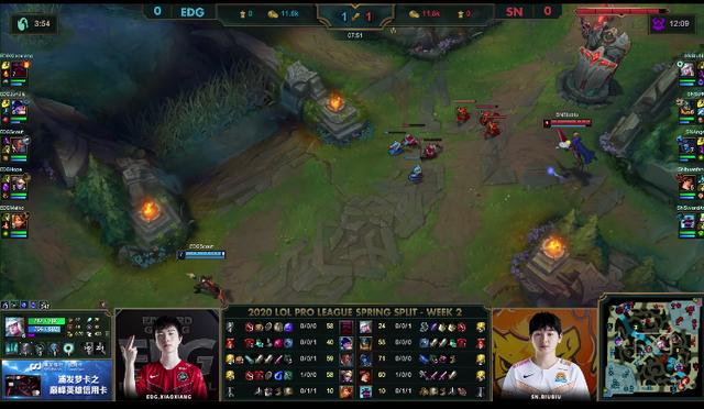 英雄同盟:Scout奇亚娜全力局,SN滚雪球拿下EDG,获春季赛第一分