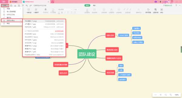 wps中怎么画思维导图
